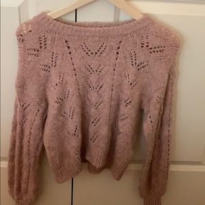 American eagle pink sweater